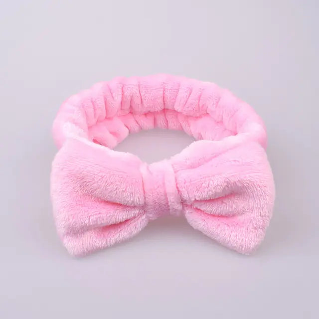 Coral Fleece Soft Bow Headbands