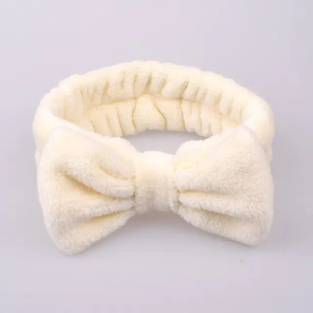 Coral Fleece Soft Bow Headbands