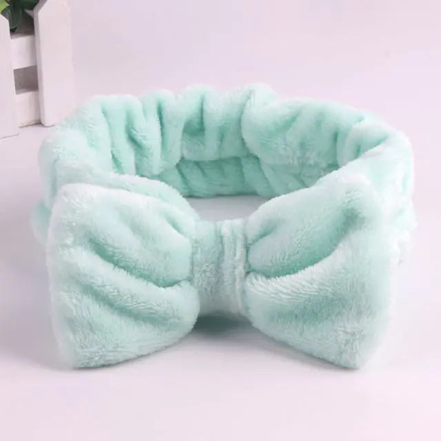 Coral Fleece Soft Bow Headbands